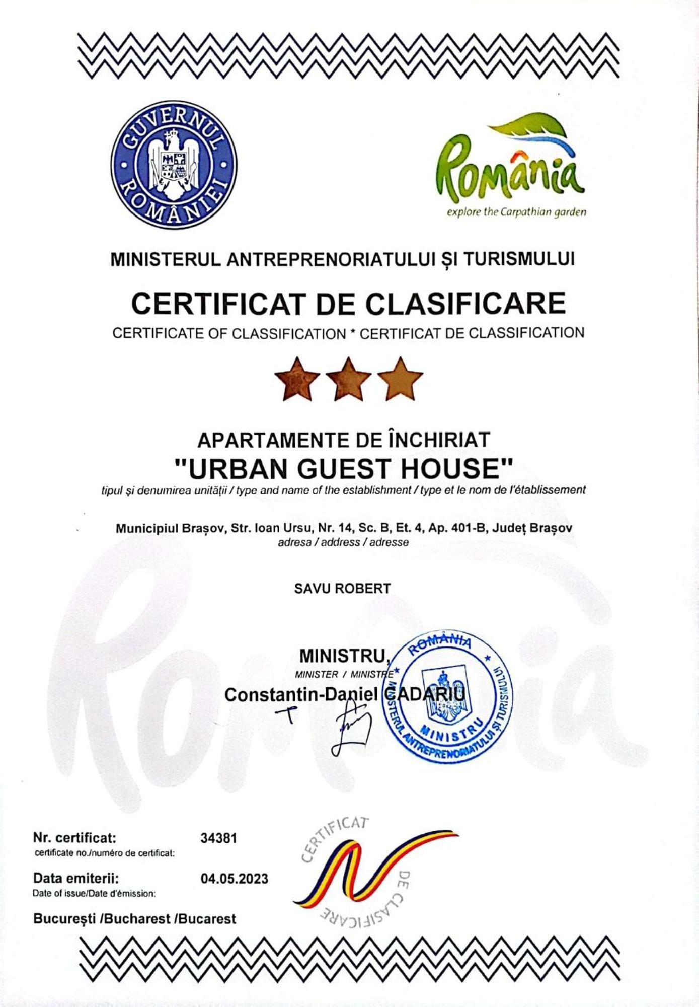 Urban Guesthouse Braşov Exteriör bild